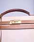Kelly Sellier 32 Toile/Courchevel Leather in Natural/Gold, other view